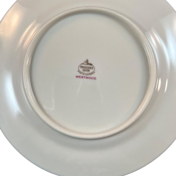 Vintage Franciscan China Westwood Bread Butter Plates Lot of 2 Made In USA - Picture 9 of 10